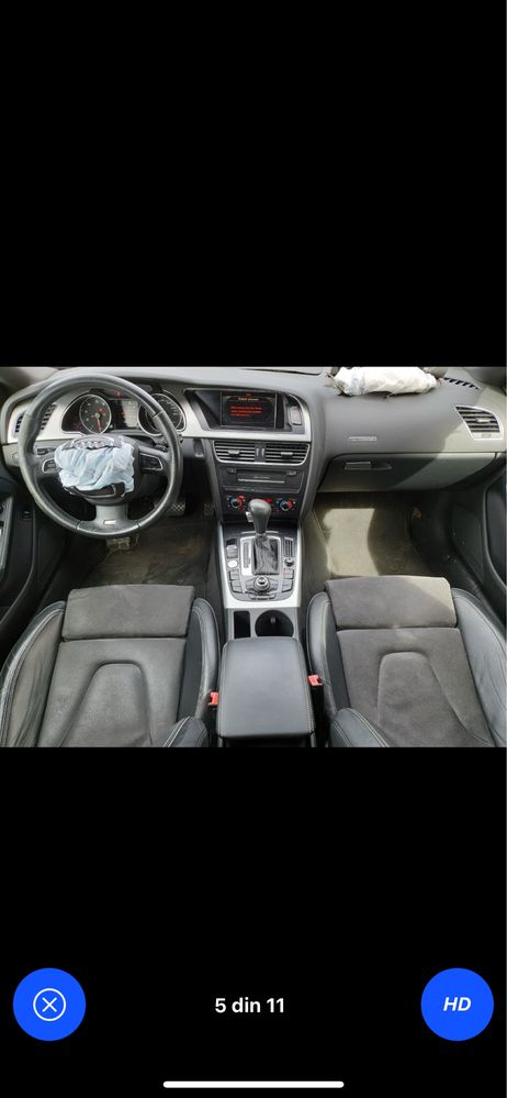 Interior scaune piele alcantara audi A5 coupe