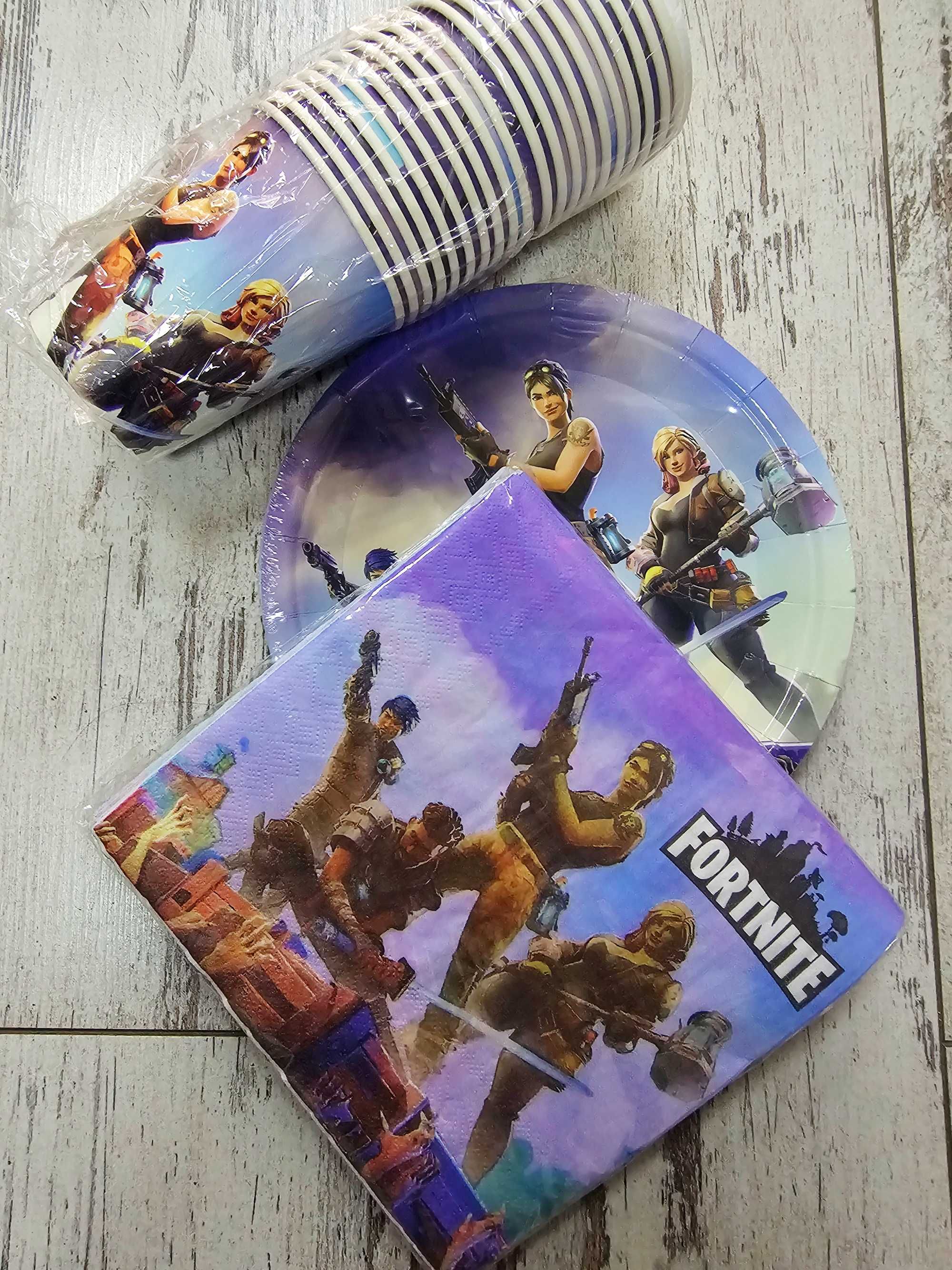 Тематична парти украса Fortnite сет за рожден ден 10 деца детско парти