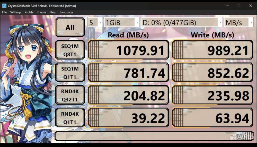 Внешний 2ТB SSD Intel супербыстрый USB 3.2 10Гбит