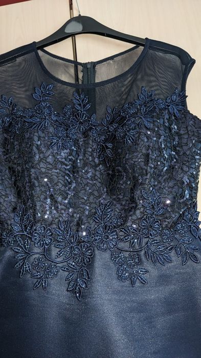 Rochie elegantă,de ocazie bleumarin, mărimea 40