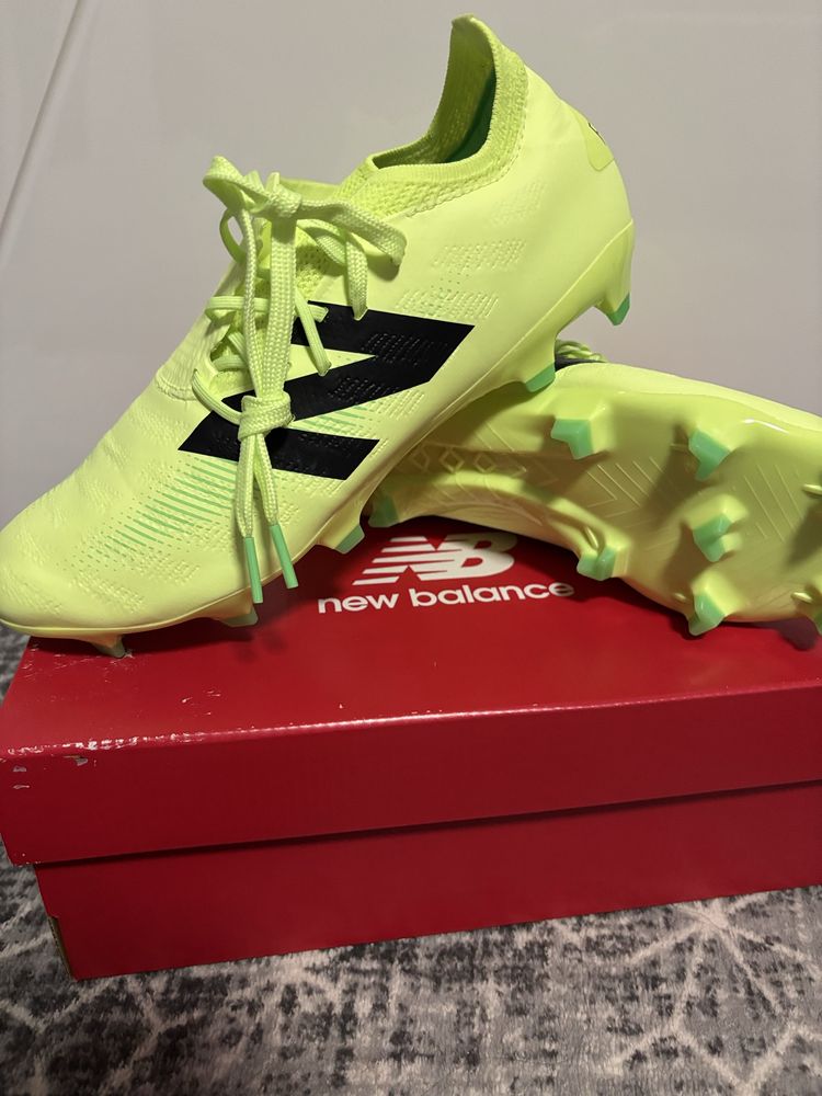 Ghete de fotbal New Balance Furon V7+ Destroy FG - Lămâie verde