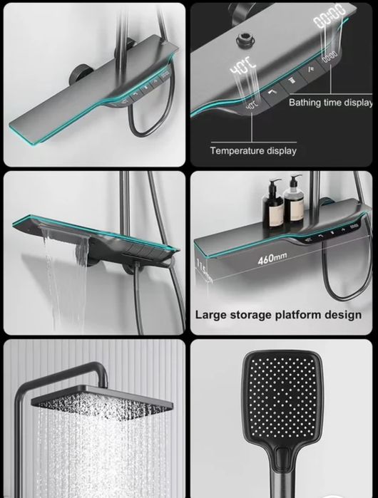 Coloana de dus cu microturbina de presurizare