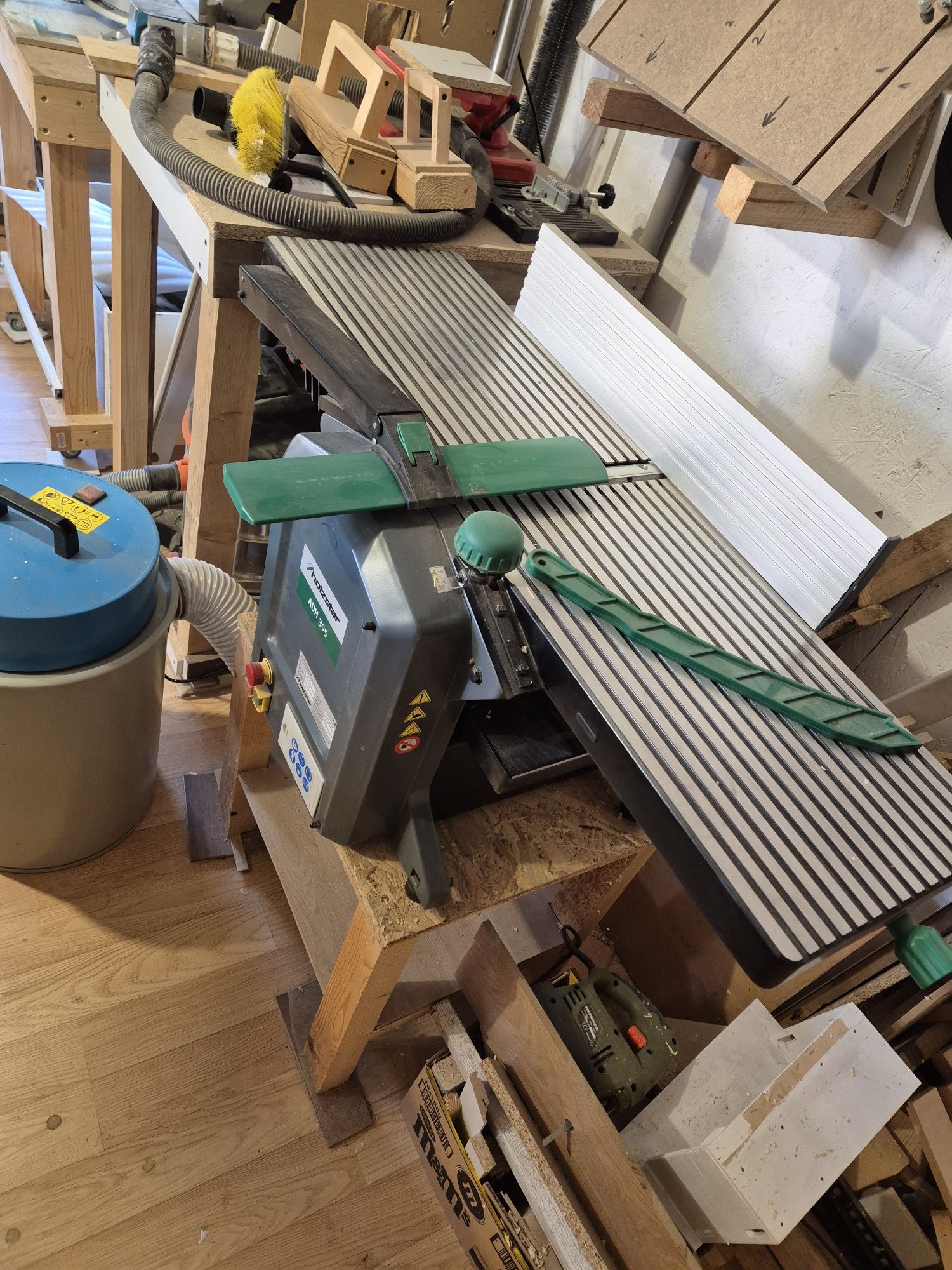 Abric, Abricht,  2 in 1, rindeluire si degrosare Holzstar Adh 305