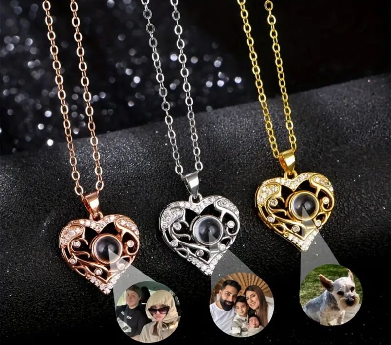 Персональная цепочка с кулоном “Сердце воспоминаний”