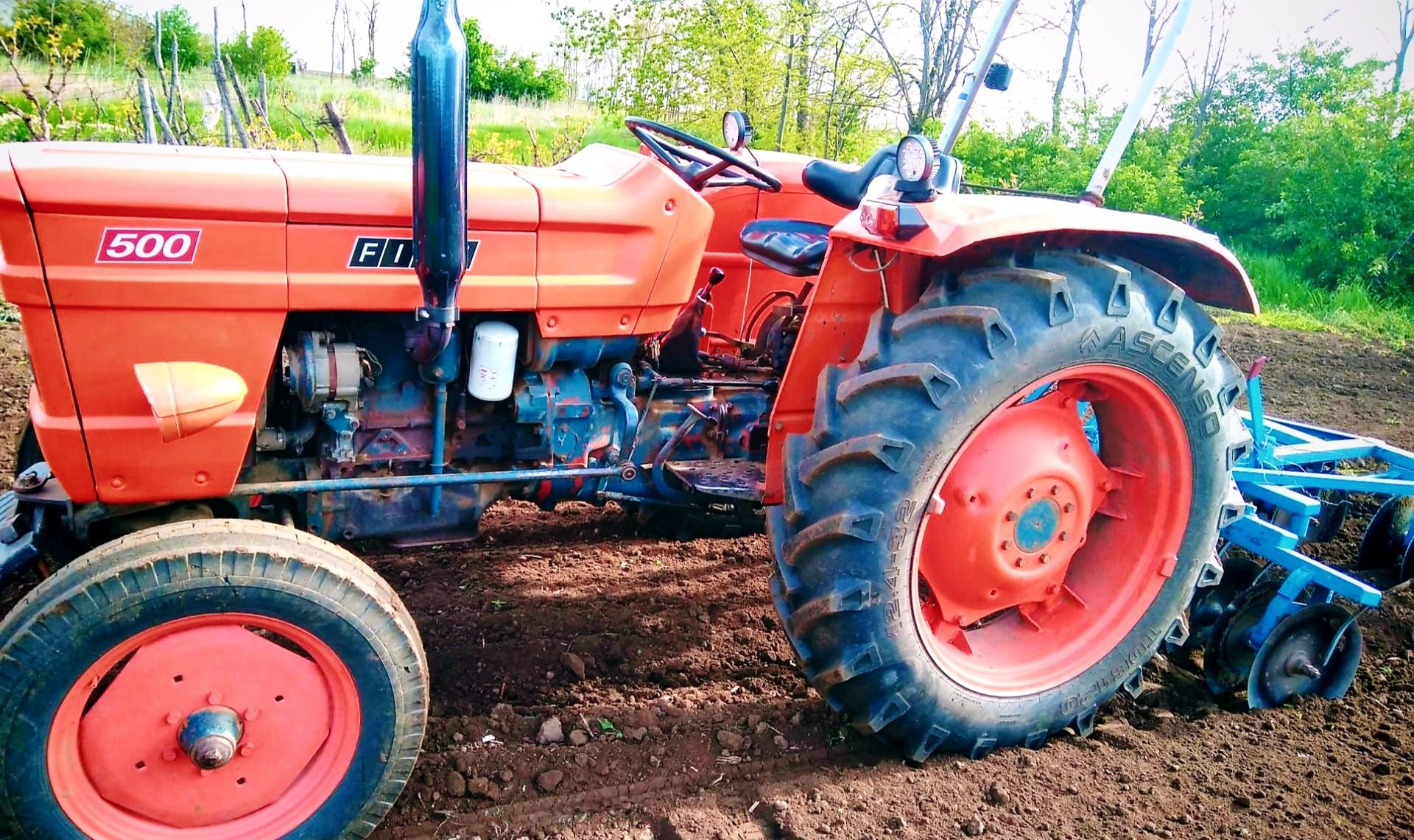 Tractor Fiat 500 înregistrat