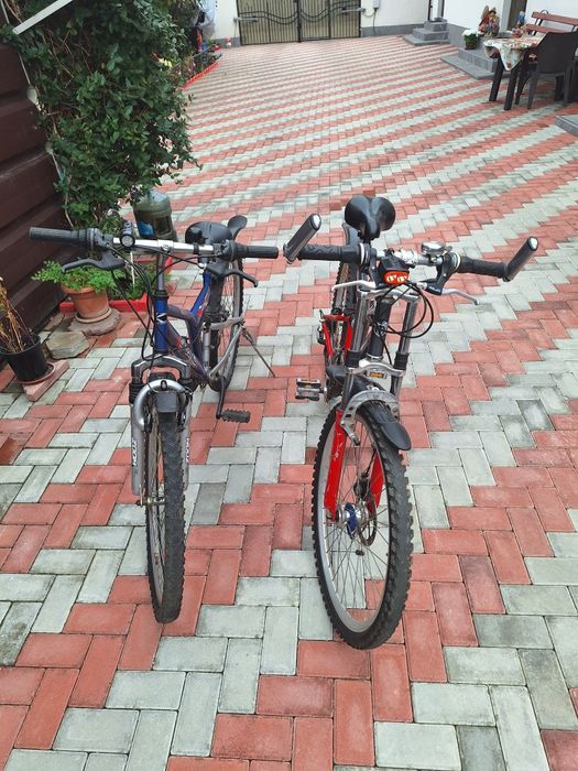 Biciclete Mountain Bike cu suspensii fata si spate