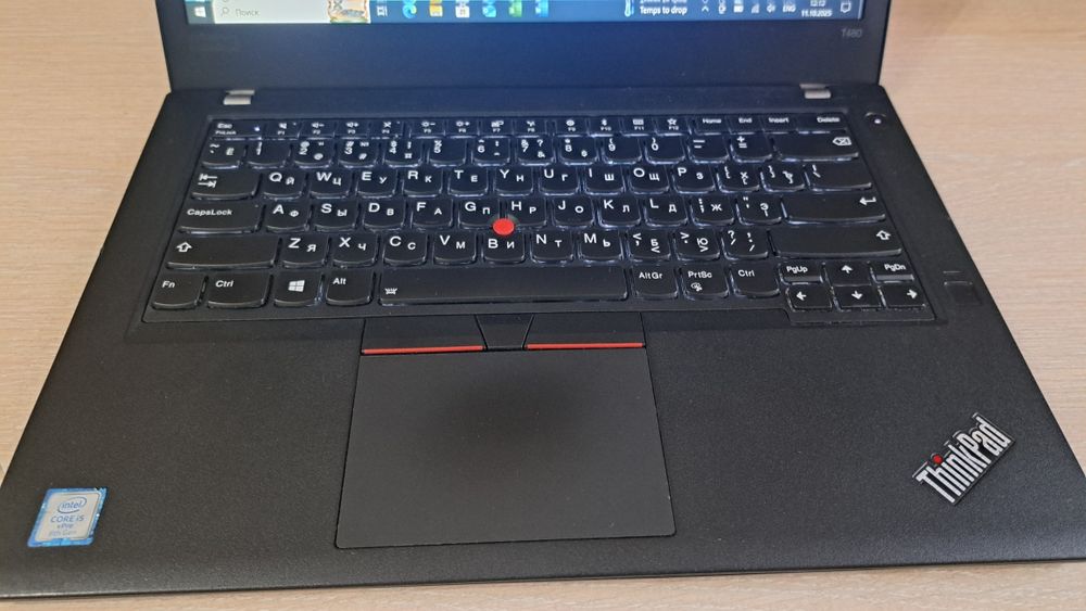 Lenovo ThinkPad T480 сенсор