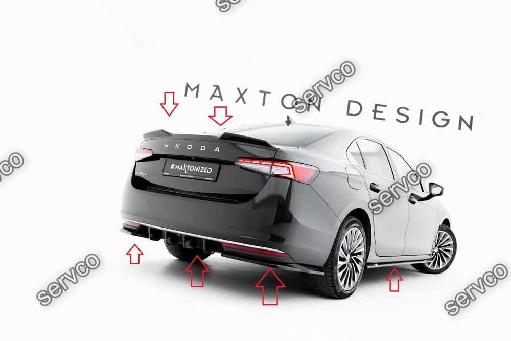 Pachet Body kit tuning Skoda Superb Sedan Mk4 2024- v3 Maxton Design