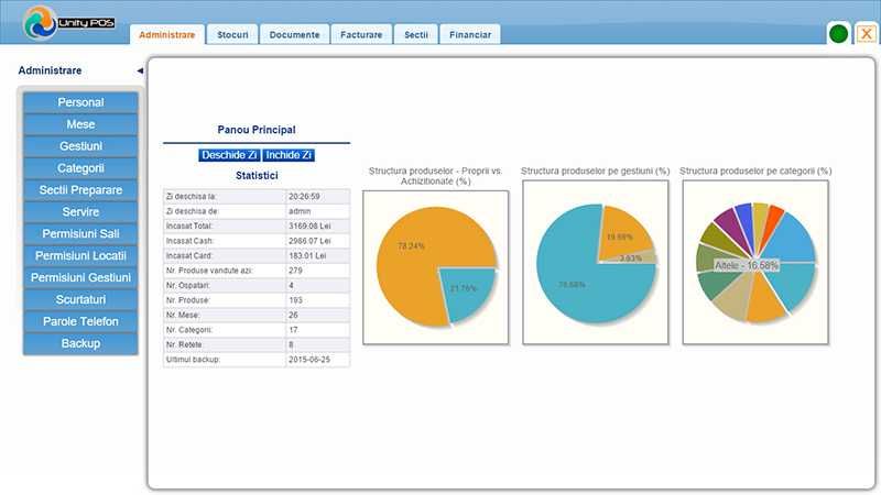 Sistem POS vanzare gestiune bar, fast food, food truck, rulota, stand