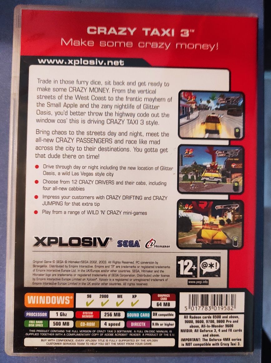 Crazy Taxi 3 видеоигра за PC