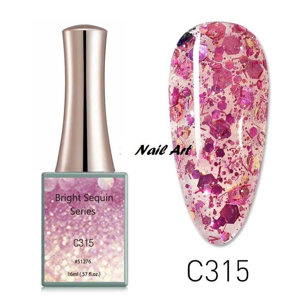 16ml CANNI Bright Sequin Series гел лак -16мл