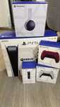 Playstation 5 + 3 контролера + слушалки + зарядна станция