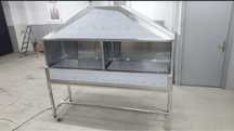 Gratare profesionale de inox cu hota