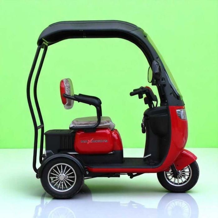 Електрическа Триколка с покрив  MaxMotors Apple X3 1800W - RED