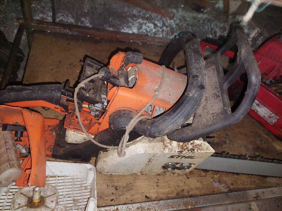 4 резачки за дърва – 2 Partner + 2 китайски – за части