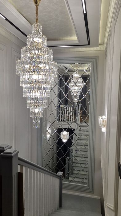 устанофка люстра