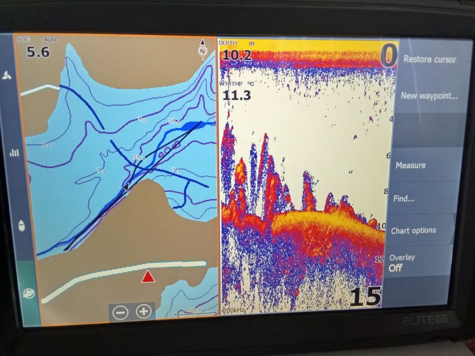 Сонар Lowrance Elit TI 12 инча пълен комплект отличен сонар