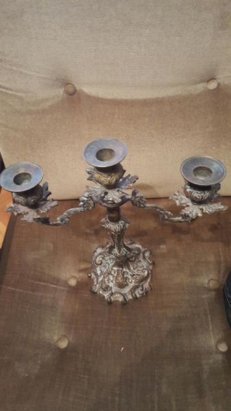 Бронзов свещник от WW2 - автентичен.