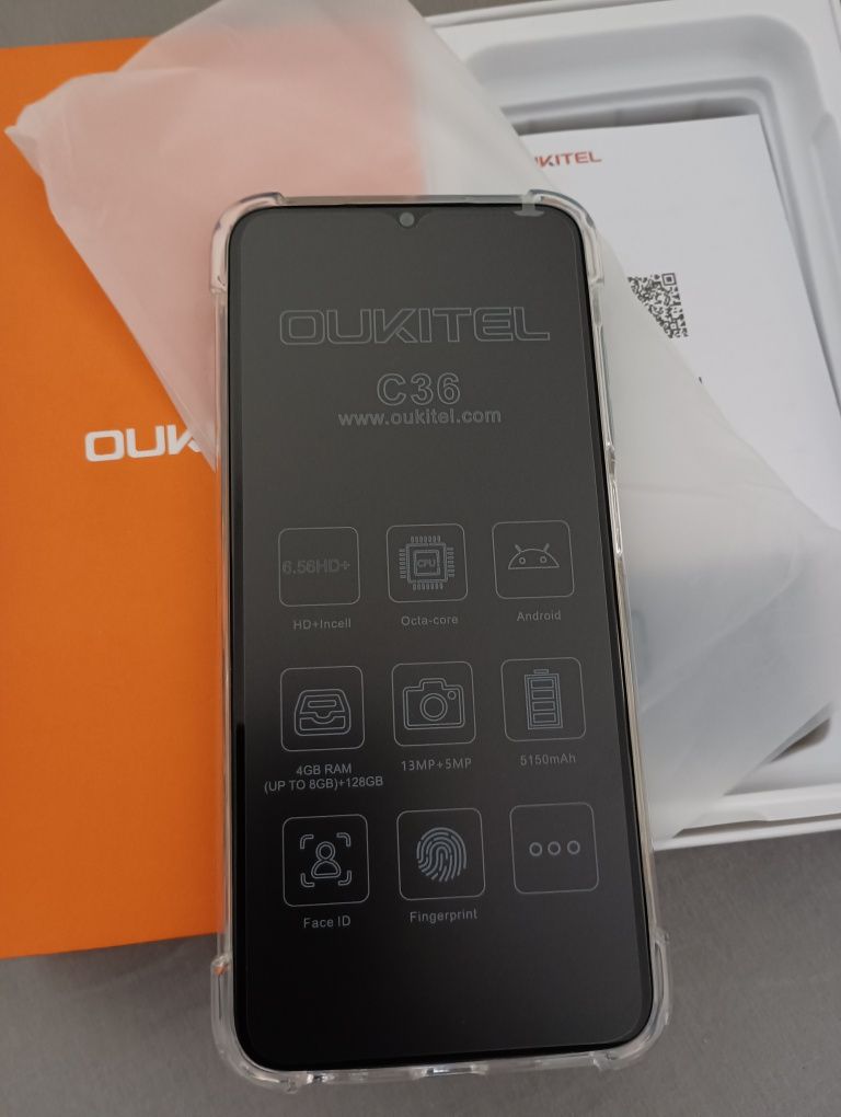 Telefon Nou Oukitel C36 128GB+8GB, Blue