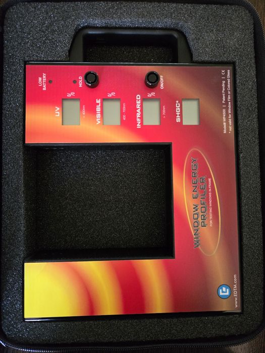 Instrument de măsură EDTM WP4500 „Window Energy Profiler” – stare foar