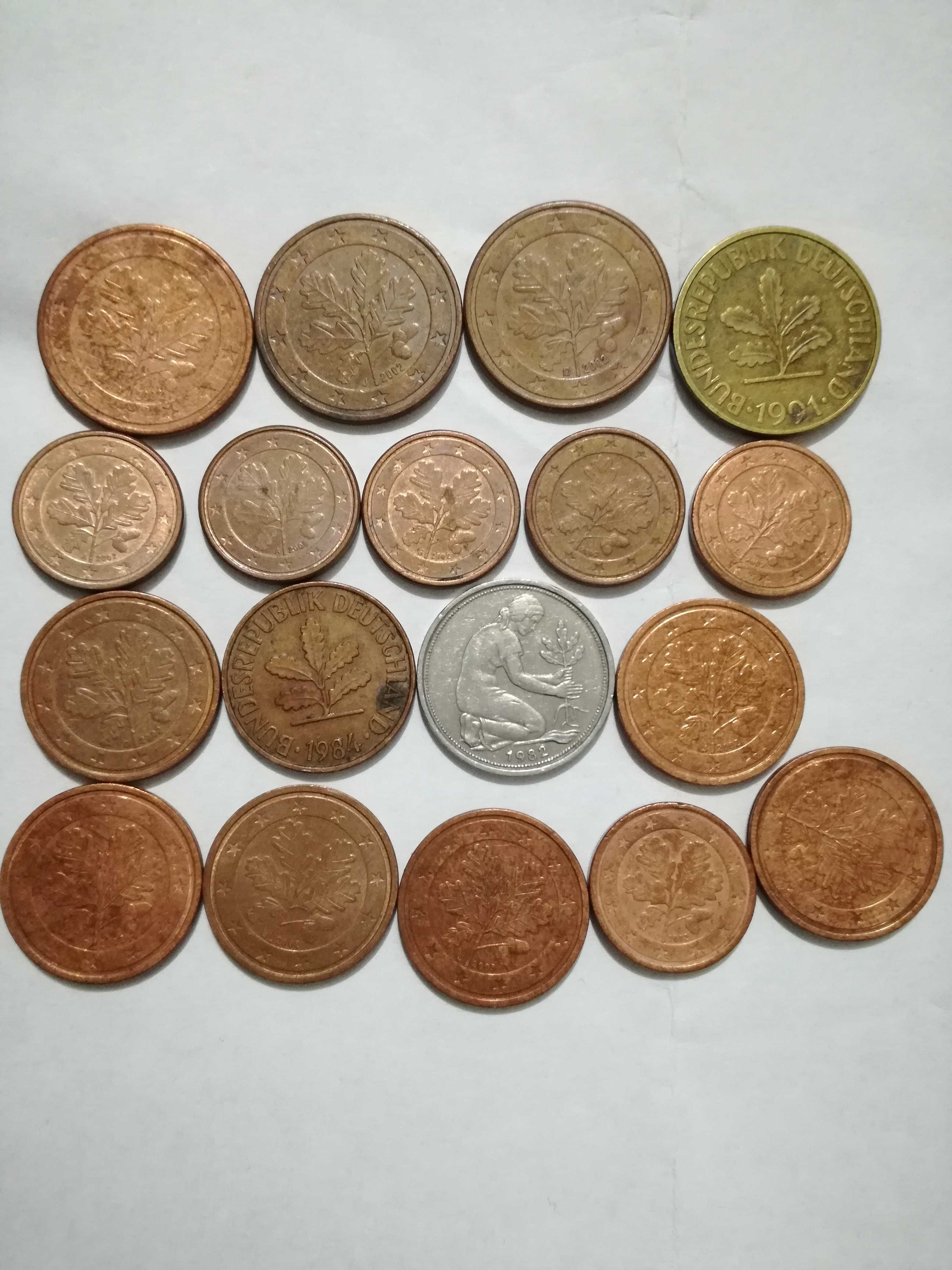Vand monede foarte rare 1  2  5  euro centi  Germania  de colectie