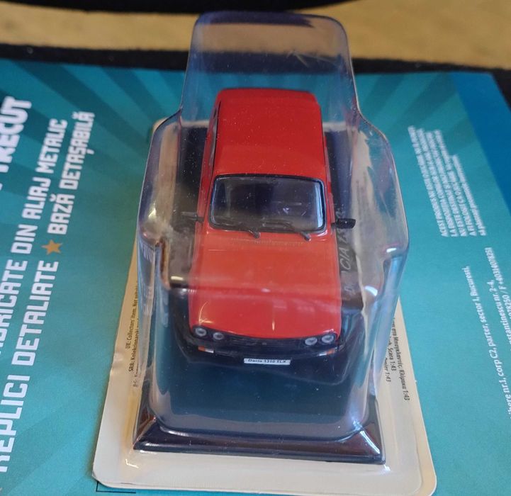 Macheta Dacia 1310 TLX rosie, scara 1:43 , noua