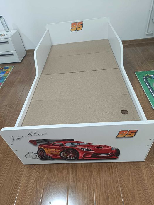 Pat copii Start Fulger McQueen 2-8 ani fara saltea