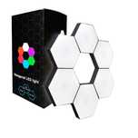 Set 6 panouri luminoase hexagonale, Roled®, Actionare touch