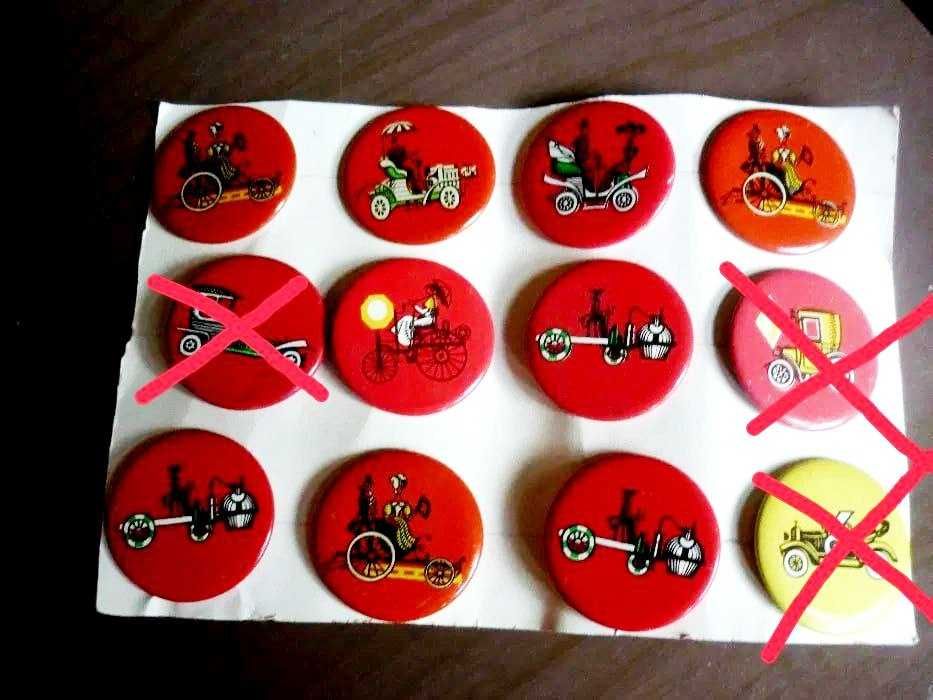 Продам значки СССР. Серия " Ретро машины."  и другие.  От 25 000 сум.