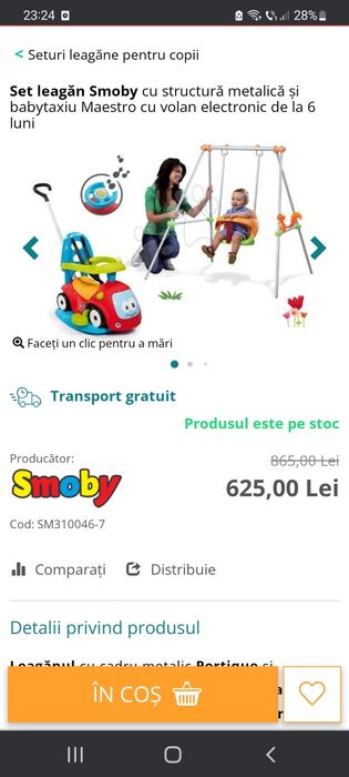 Leagăn + babytaxi