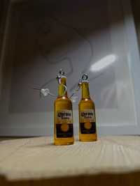 Обеци “corona beer”