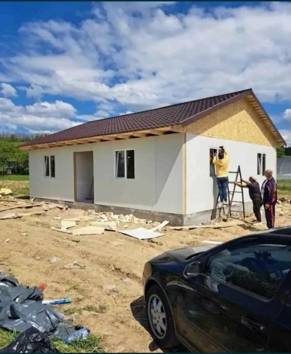 Case Modulare pe structura metalica