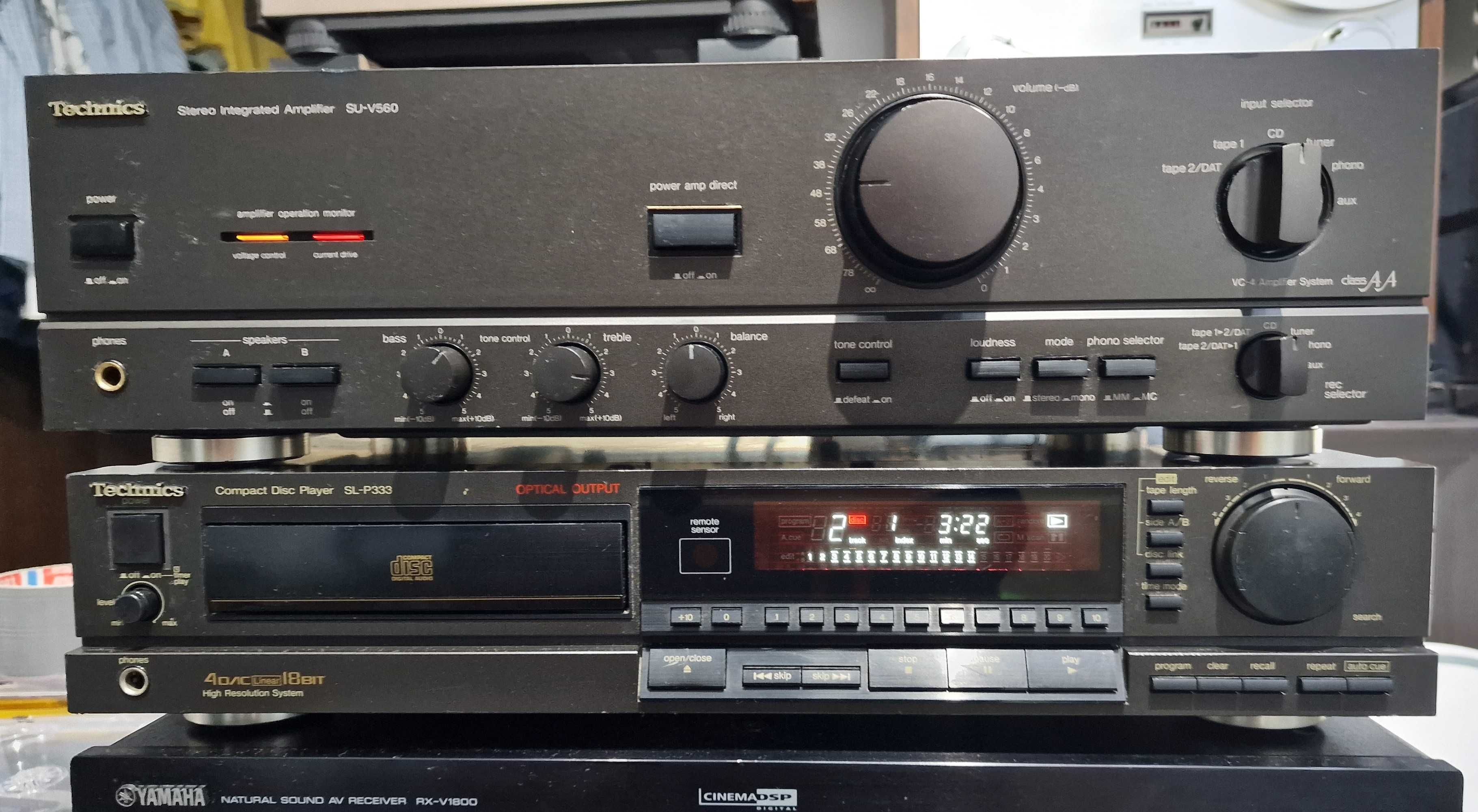 Set Technics: amplif SU-V560 si cd player SL-P333 (se vand si separat)