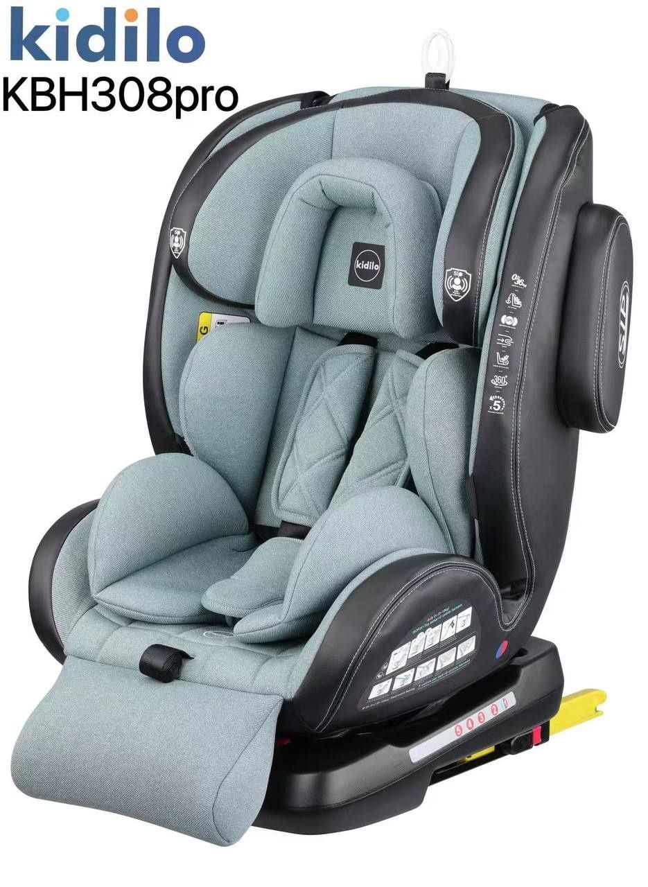Автокресло isofix 0 + 36 кг. Меняется на 360 градусов