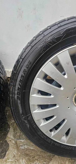 Железни джанти с капаци оригинални за vw touran 5*112*16