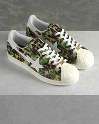 Кроссовки оригинальные adidas Superstar Bape ABC Camo Green 7 US