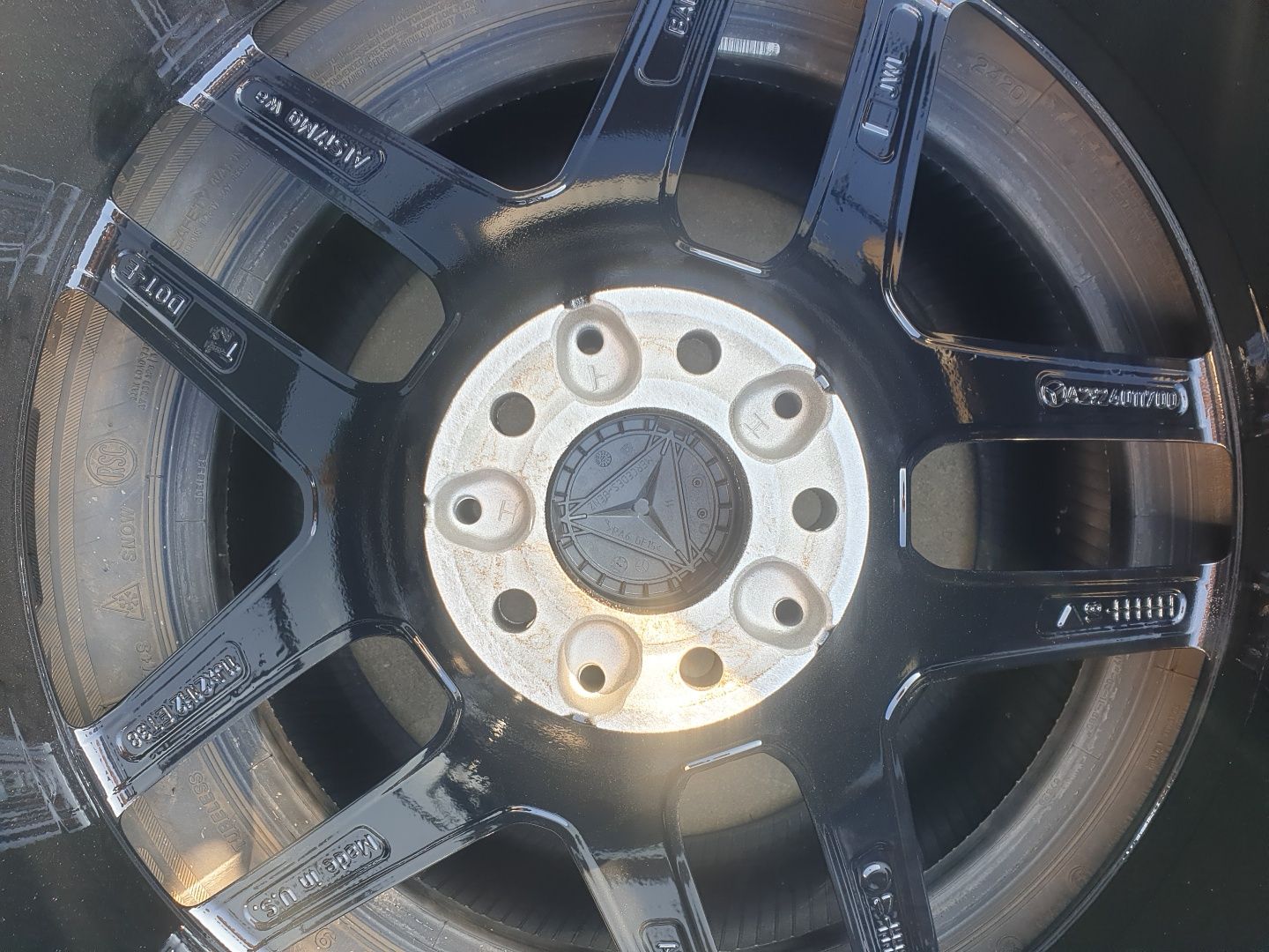 jante Mercedes GL E pe 21 AMG  doua latimi bicolere in stare ca noi