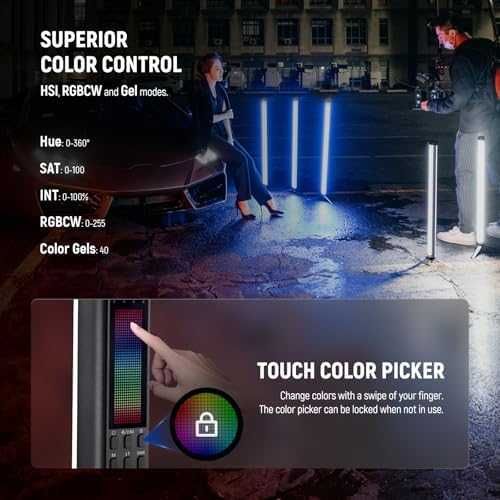 Ново Професионално RGB студийно осветление 200W с дистанционно ефекти