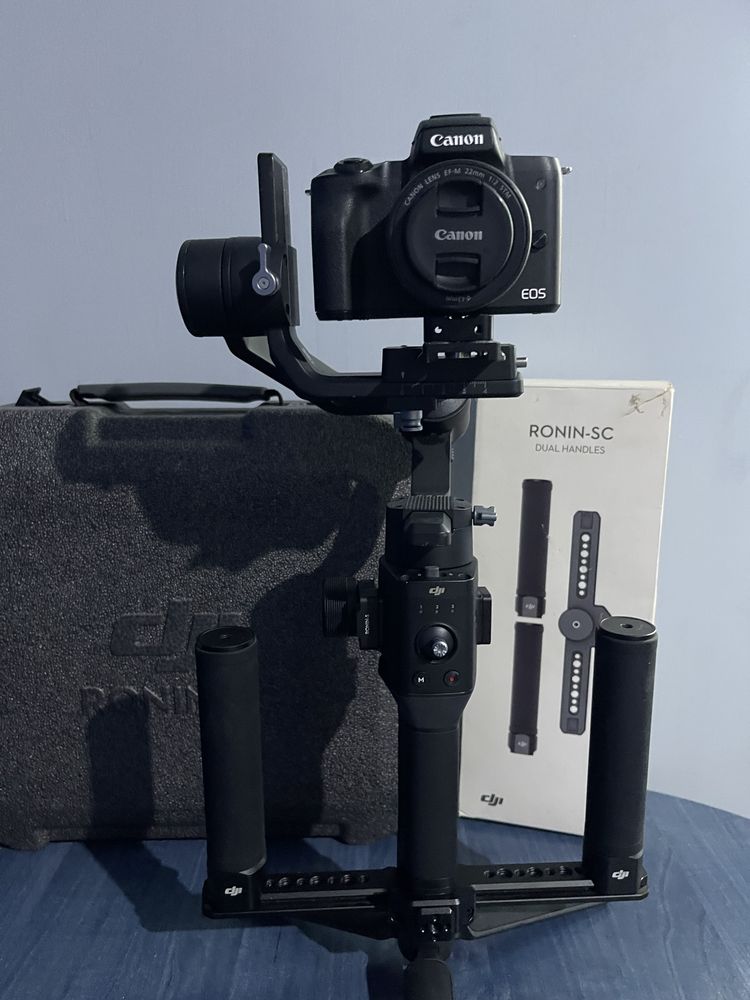 DJI Ronin SC + Focus Wheel + Dual Handles