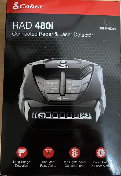 Detector radar portabil Cobra RAD 480i LaserEye cu protectie 360 grade