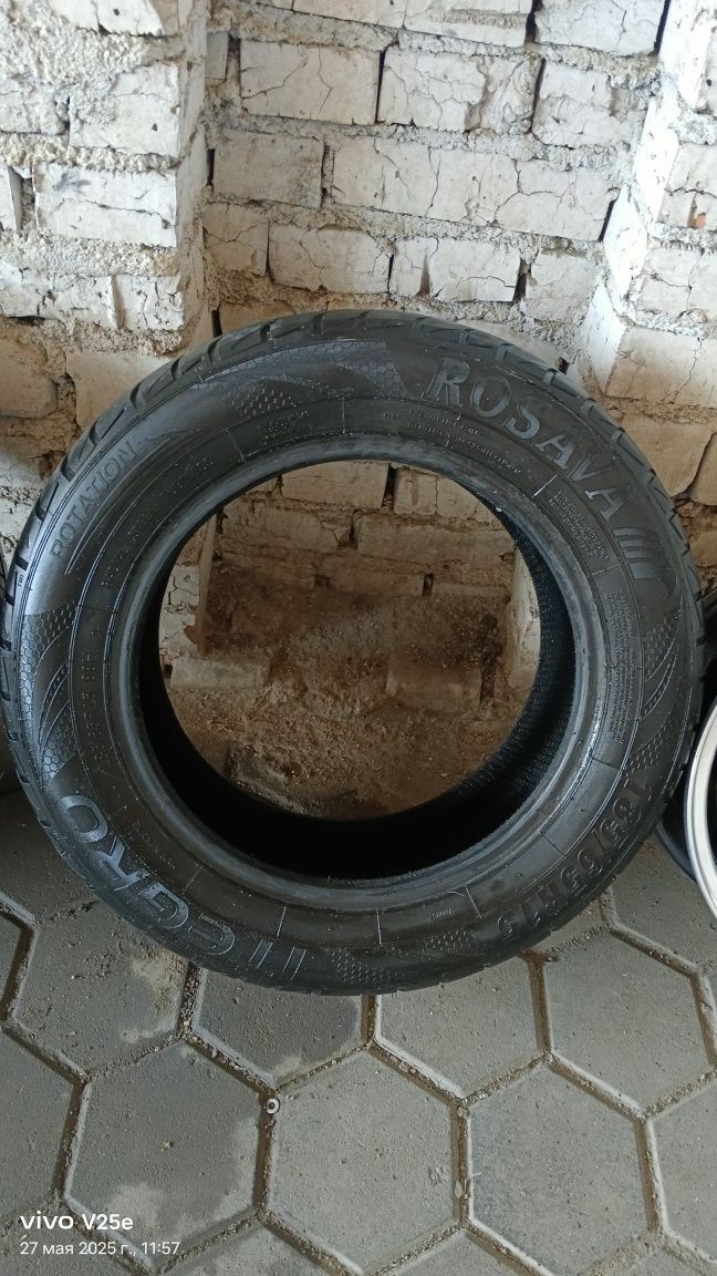 Продам 4шт диски на  15   и 2шт шины 185/65 R15 б/у