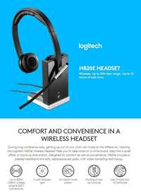 Casti Wireless Noi Birou/conferinte, Logitech Dual H820E