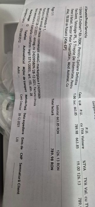 Aparat epilare definitiva