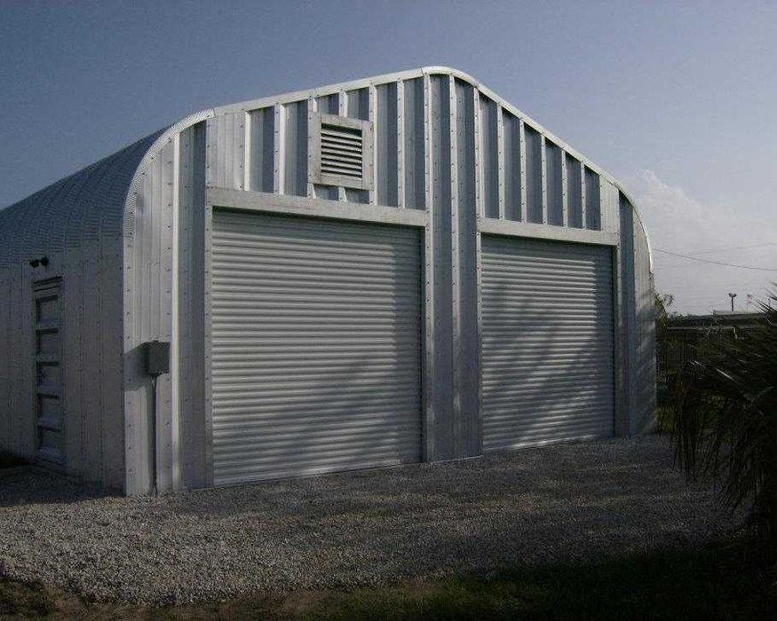 Бескаркасный сборный разборный арочный ангаров из металла