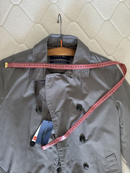 Trenci / parpalac cu captuseala, barbati, ZARA, marimea M, gri sobolan