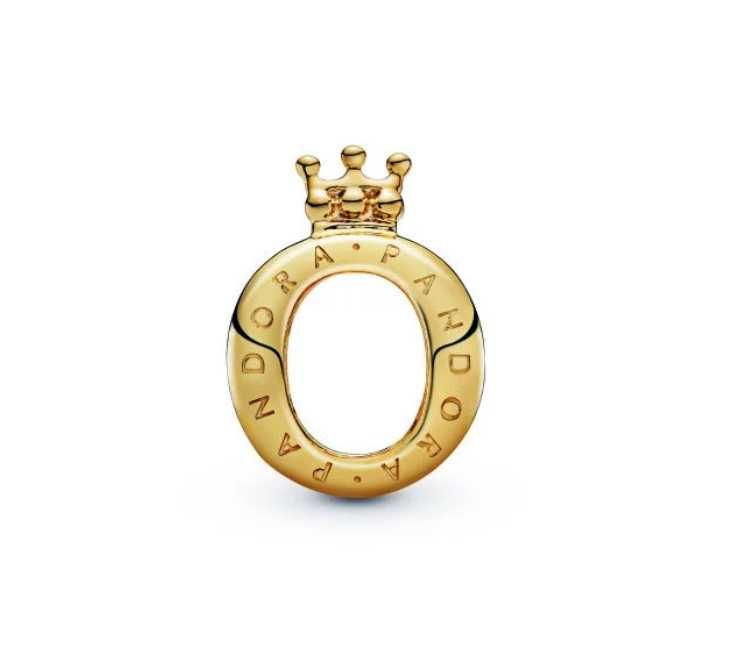 Гривна PANDORA златно покритие Талисман gold Висулка позлатена Пандора