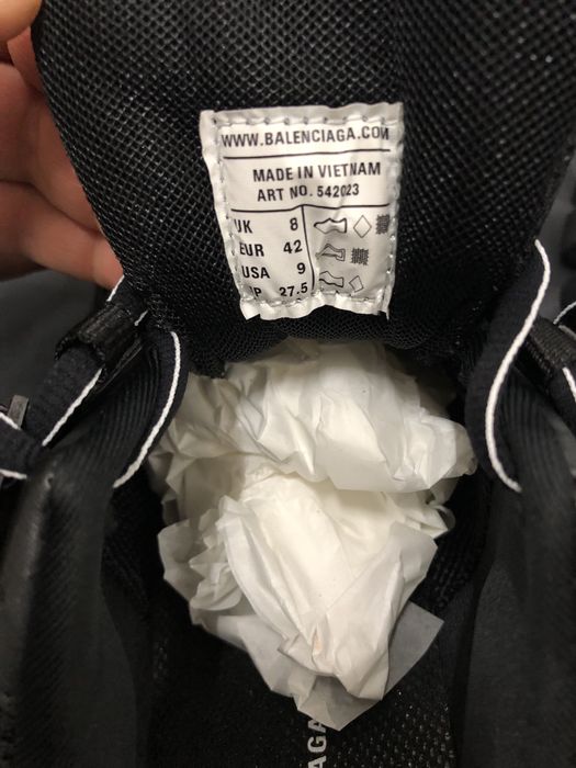 Black Balenciaga Track All Black Made Vietnam Balenciaga Black/Black
