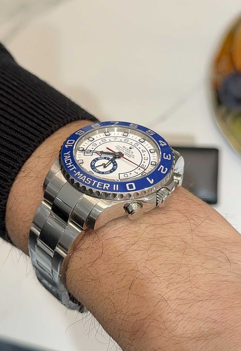 rolex yacht-master 2 / сребро 44mm