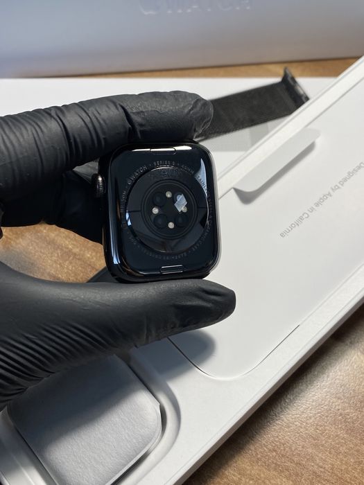 Apple Watch Seria 9 Stainless Steel / 45 mm / Black/ Ca nou
