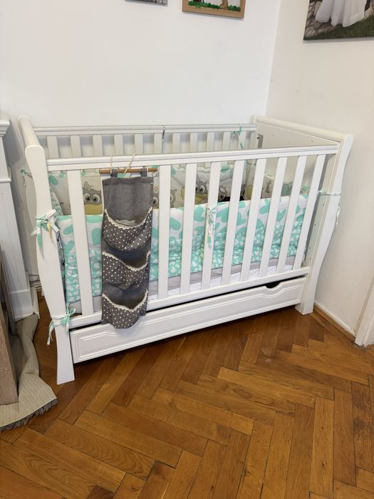 Patut bebe din lemn multifunctional Rigoletto - MAMO-TATO